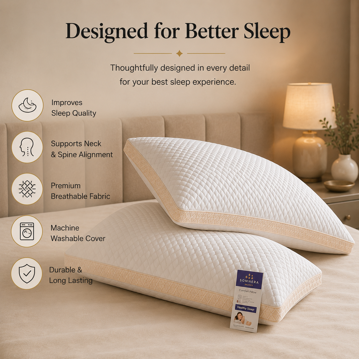 Somnera Luxury Cooling Pillow Set
